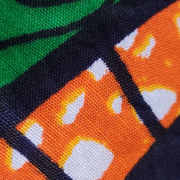 Homemade Wrap Shorts Green Ankara African Print Hot Pants Retro Sewing Cotton 4 - Picture 11 of 16